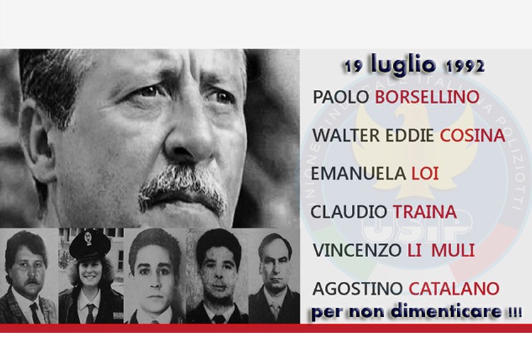 Strage Via D’Amelio: L’Unione Sindacale Italiana Poliziotti Ricorda i propri caduti ma chiede anche Giustizia e Verità
