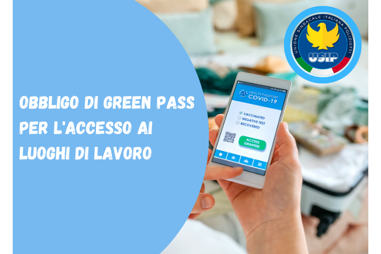 Obbligo di green pass per l'accesso ai luoghi di lavoro