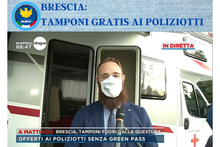 BRESCIA| TAMPONI GRATUITI AI POLIZIOTTI