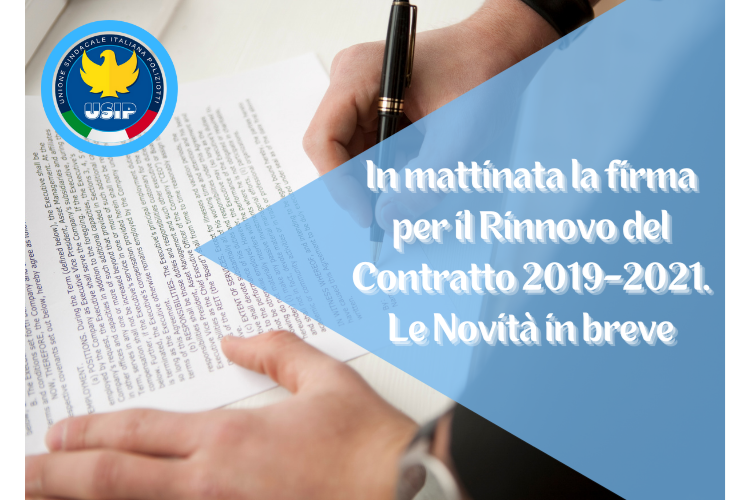 RINNOVO CONTRATTO| LA FIRMA STAMATTINA