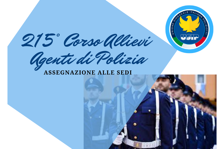 215°Corso Allievi Agenti| Sedi Disponibili