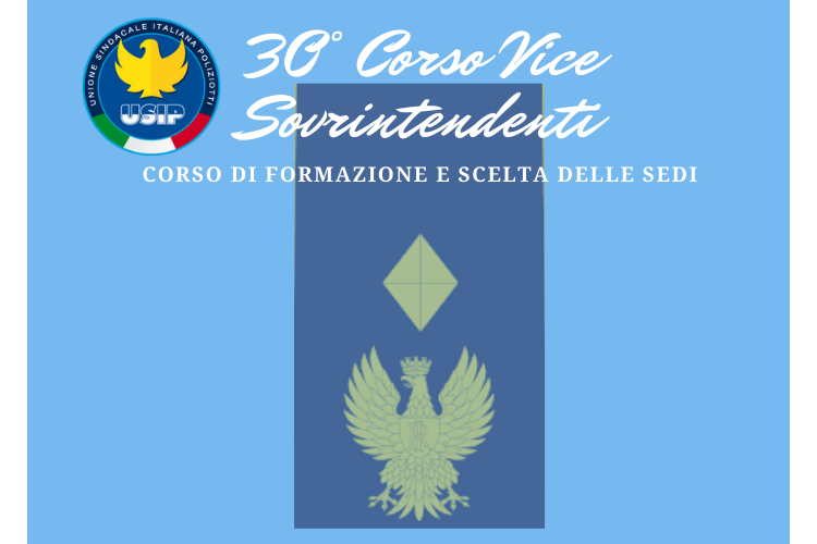 519 VICE SOVRINTENDENTI| Avvio Corso e scelta Sedi