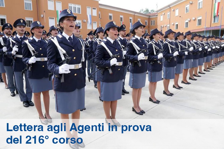 Lettera agli Agenti in prova del 216° corso