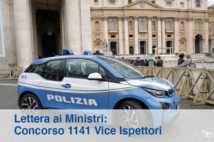 Lettera ai Ministri: Concorso 1141 Vice Ispettori - Richiesta di intervento urgente