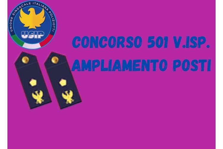 Concorso 501 V.Isp. - Ampliamento 