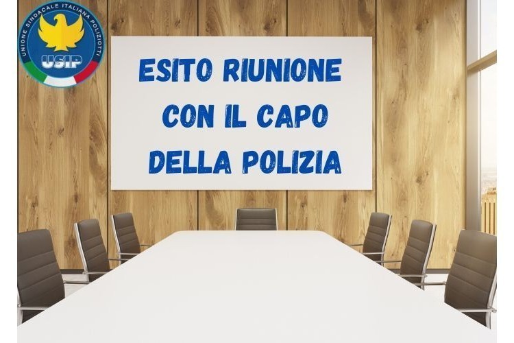 Incontro col Capo della Polizia 