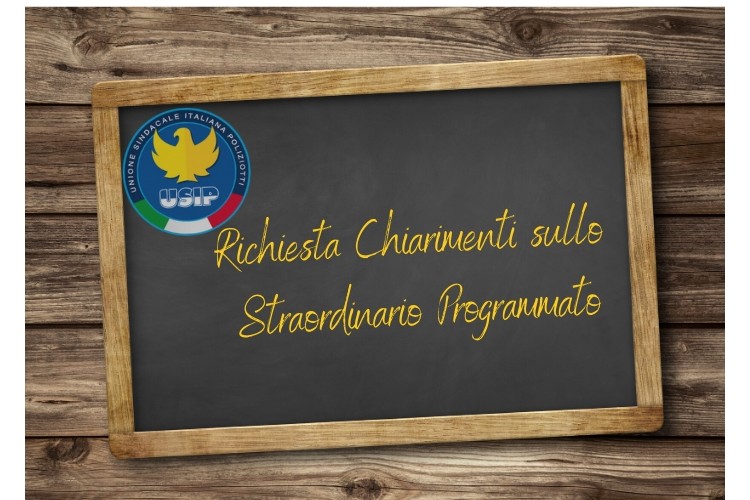 USIP Basilicata ed FSP - Straordinario Programmato