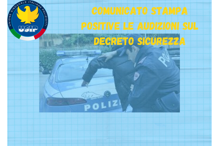 DECRETO SICUREZZA:POSITIVE LE AUDIZIONI