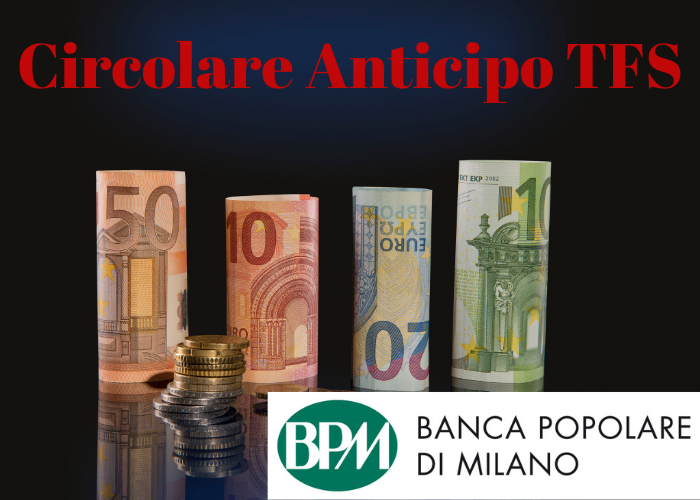 Anticipo Trattamento di Fine Servizio-Convenzione BPM