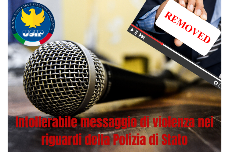 Intollerabile messaggio di violenza nei riguardi della Polizia di Stato